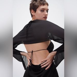 Sold—ZARA arm warmer top